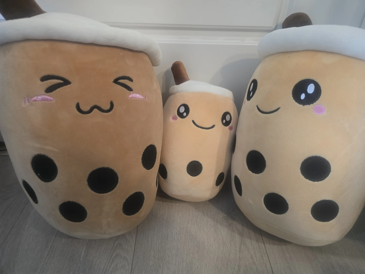 Boba Milk Tea Family Plush Pillow