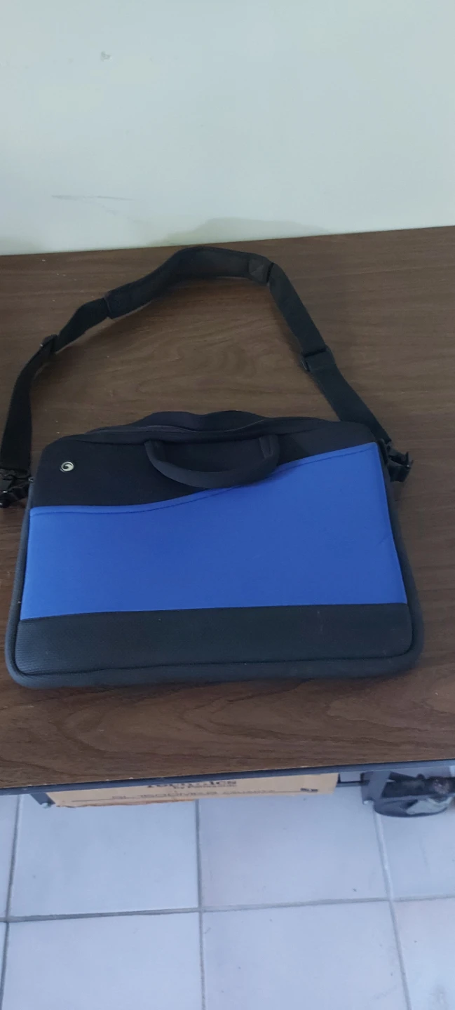 Marware Black and Blue Laptop Bag with Shoulder Strap
