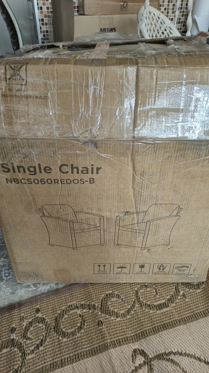 Single Chair N8CS060REDOS-B - Brown Rattan, Red Cushion - photo 3