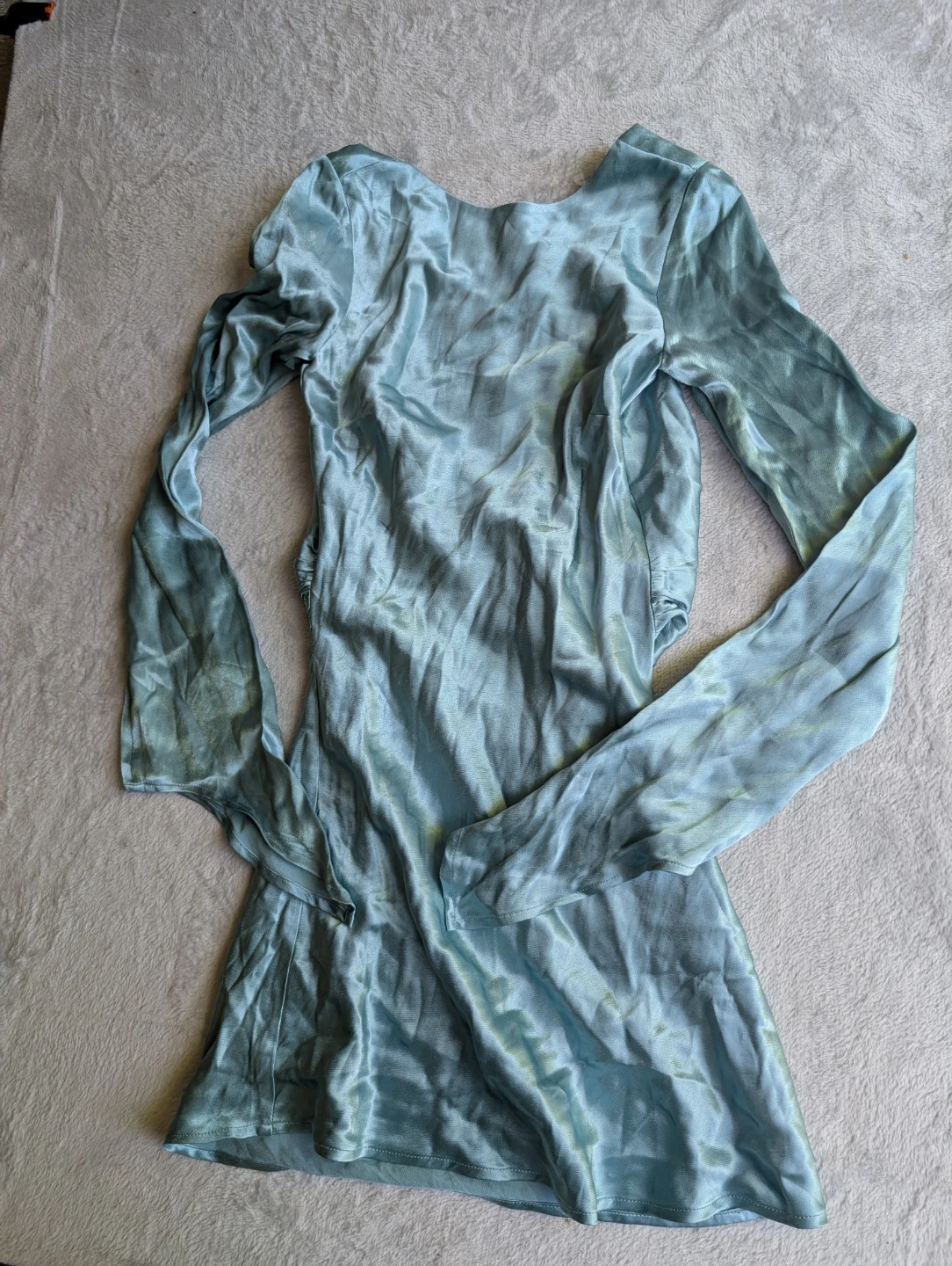⚽Meshki Light Blue Long Sleeve Dress - photo 2