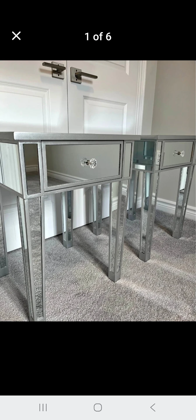 2 mirror night stands - photo 3
