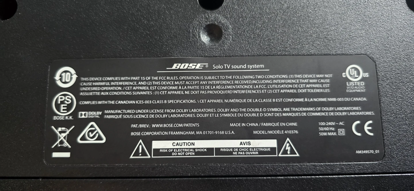 Bose Solo TV Sound System - photo 3