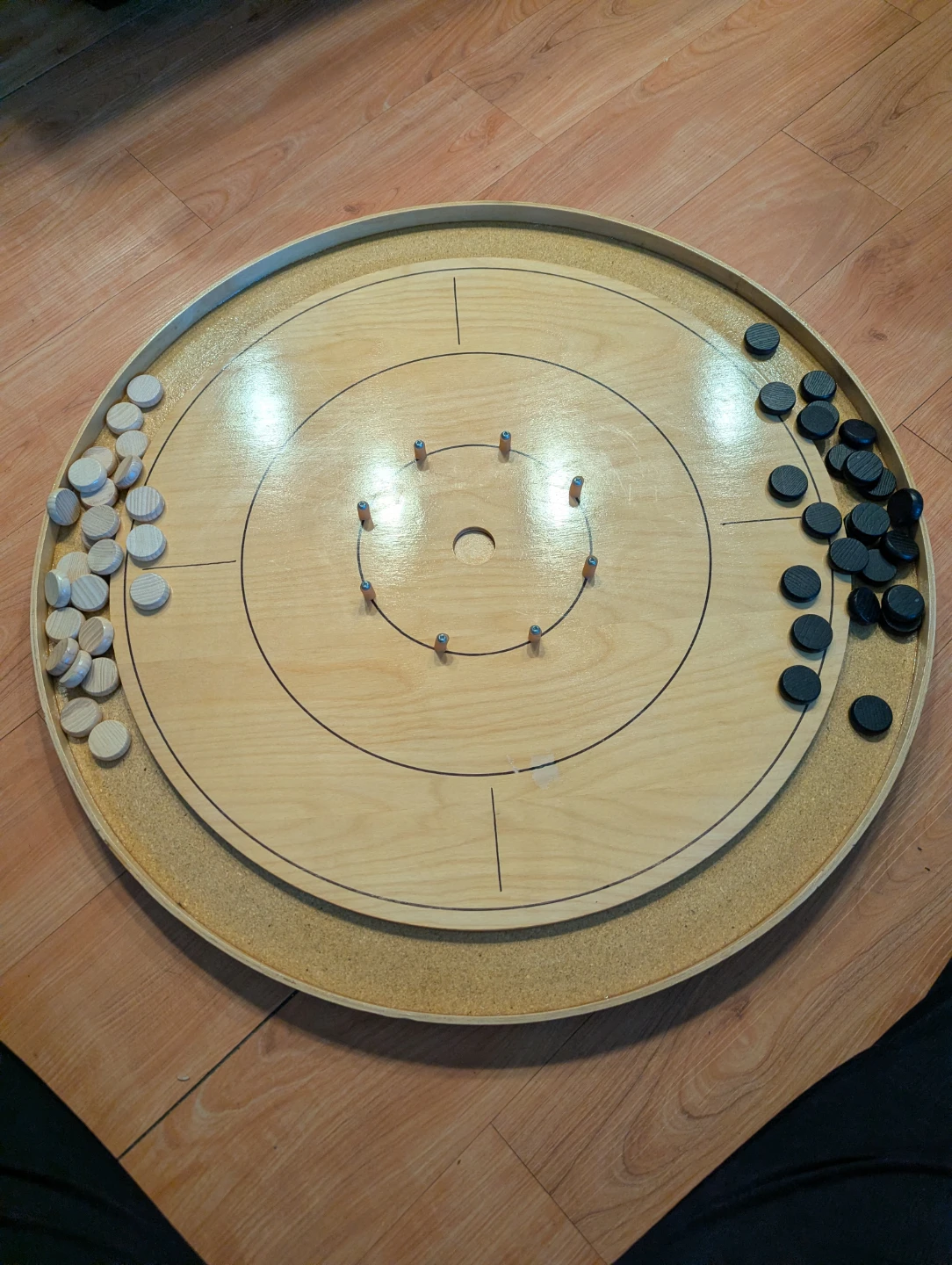 Wooden Crokinole Board Game