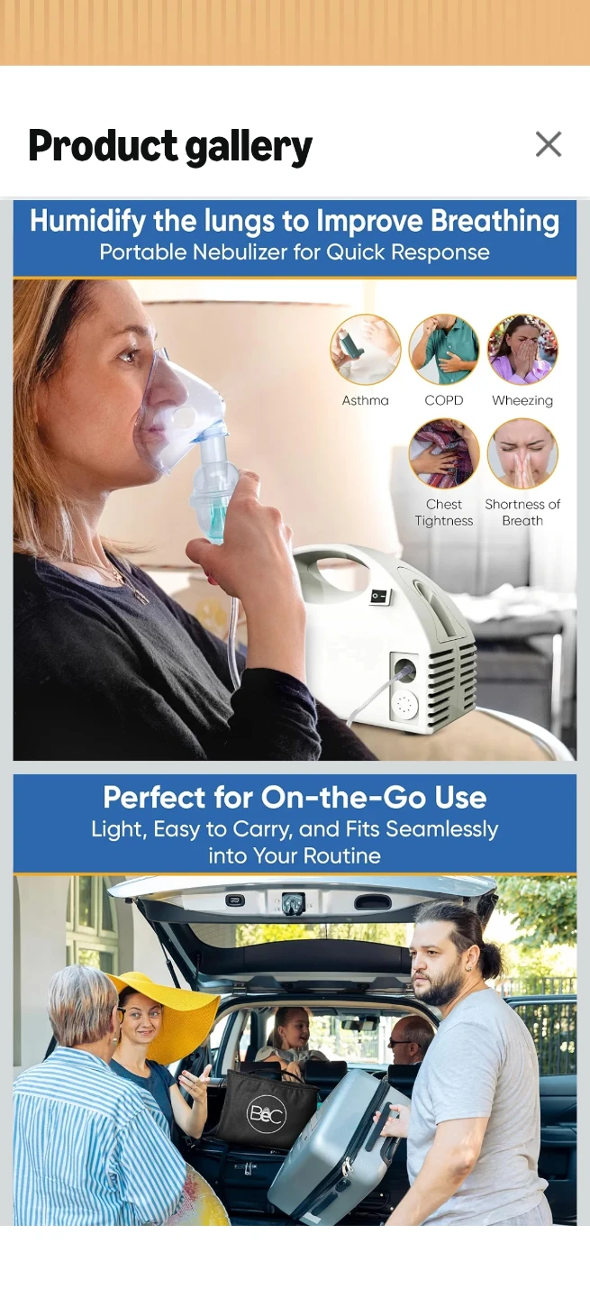 Portable Nebulizer with Accessories (Like New)