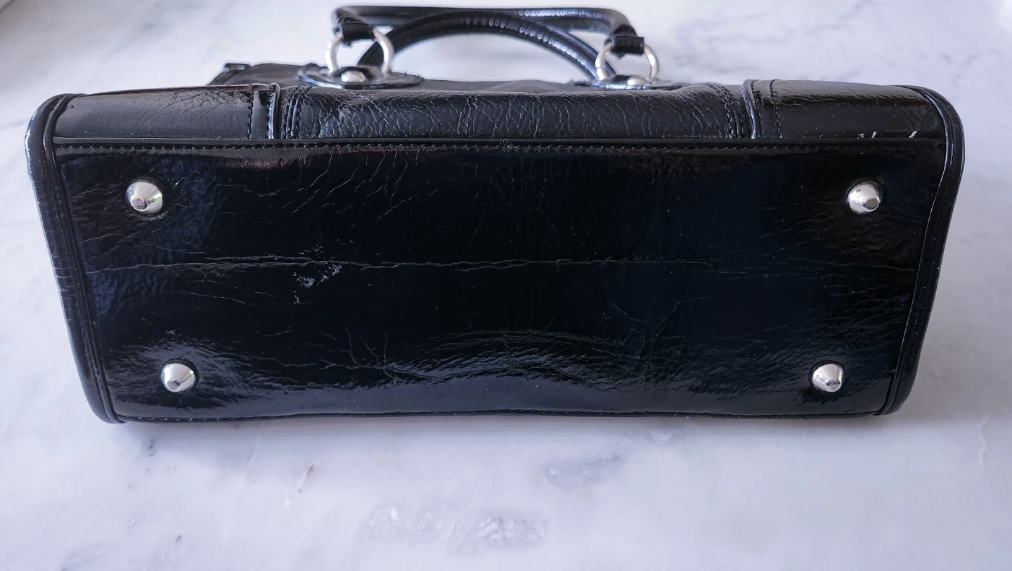 BROWNS Black leather handbag ⚽ - photo 3