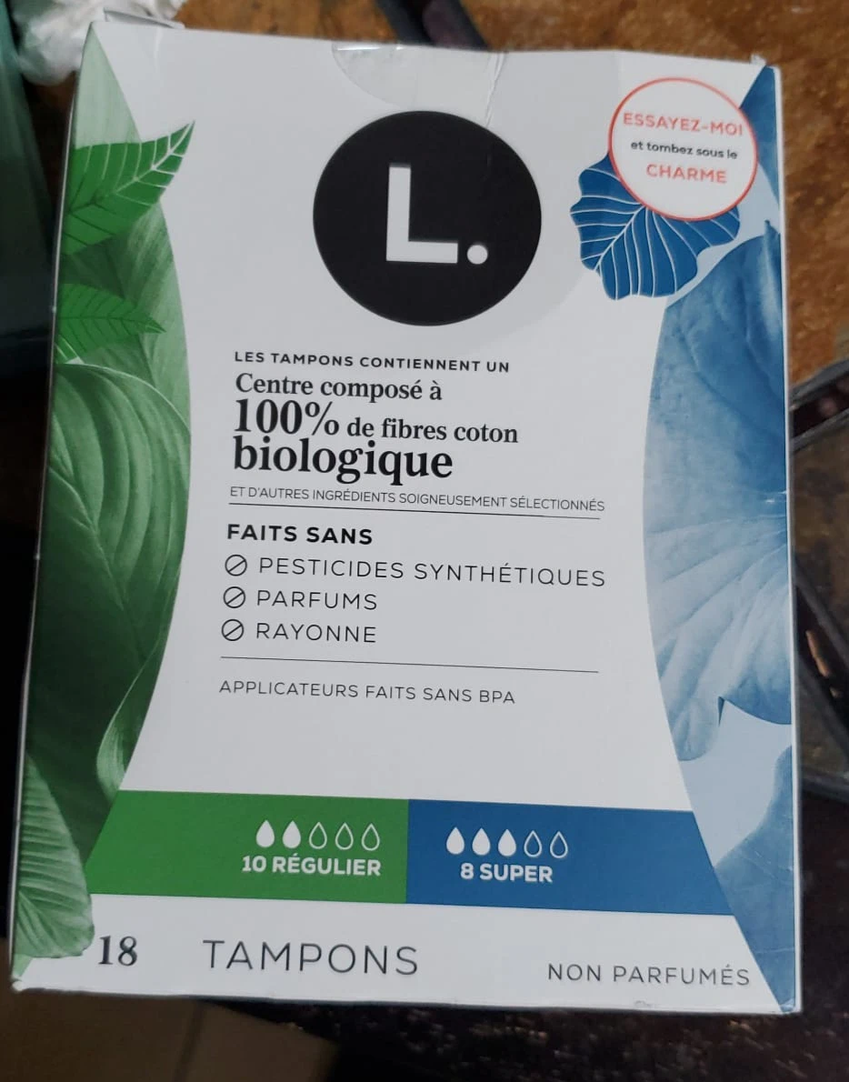 L. Organic Cotton Tampons ⚽