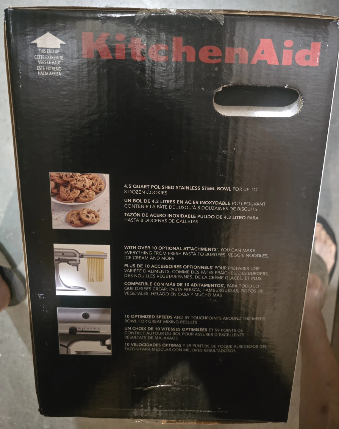 NEW KitchenAid 4.5 quart / 4.3 Liter Tilt-Head Stand Mixer - photo 2