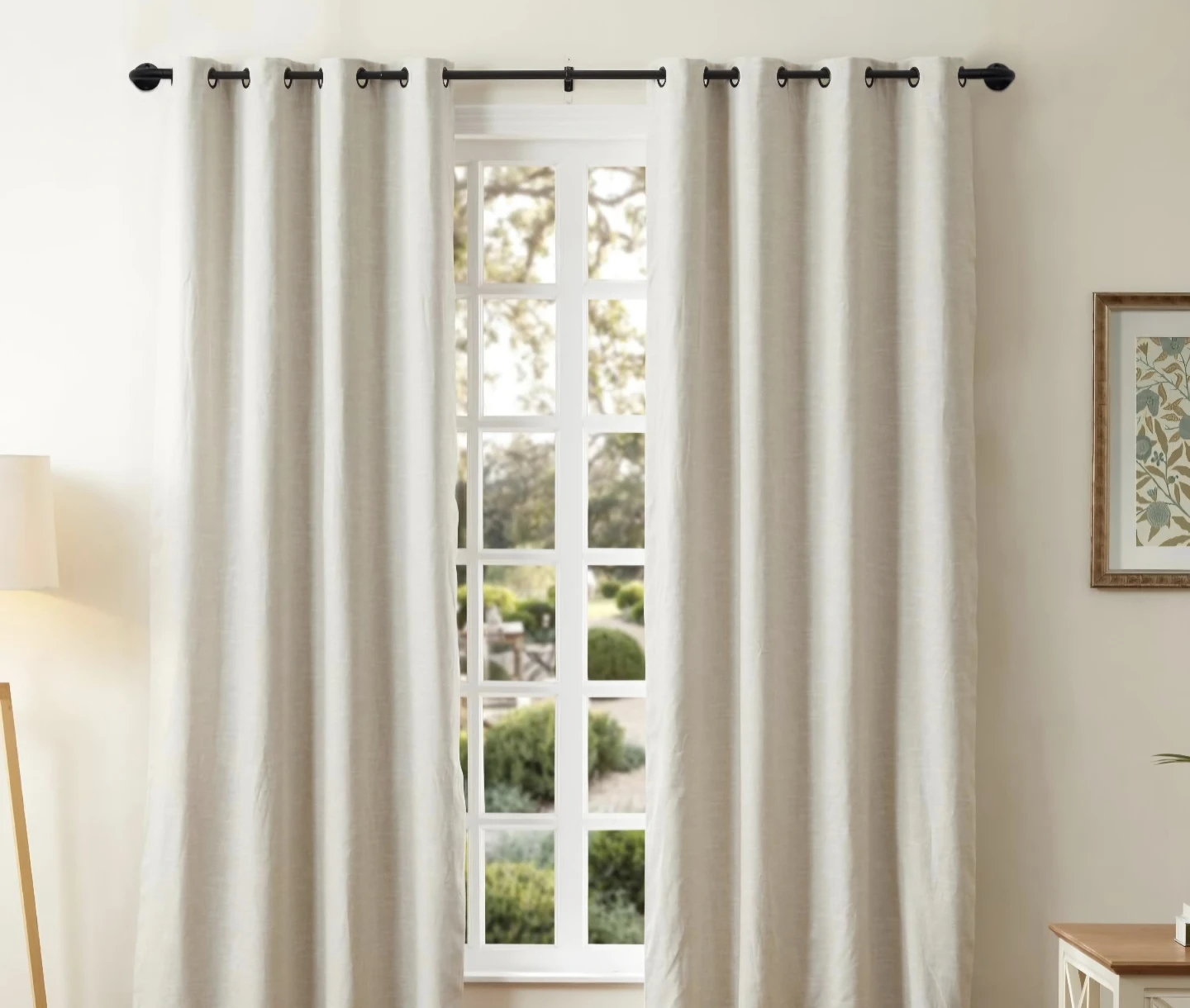 Blackout Wrap Around Curtain Rod 88"-120" Adjustable Heavy Duty - photo 2