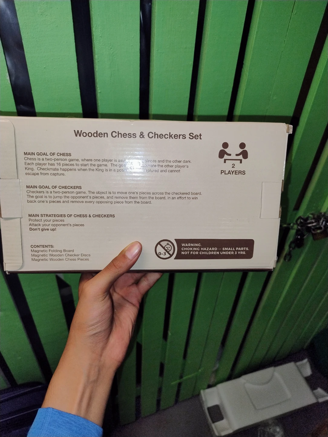 Wooden Chess & Checkers Set - photo 4