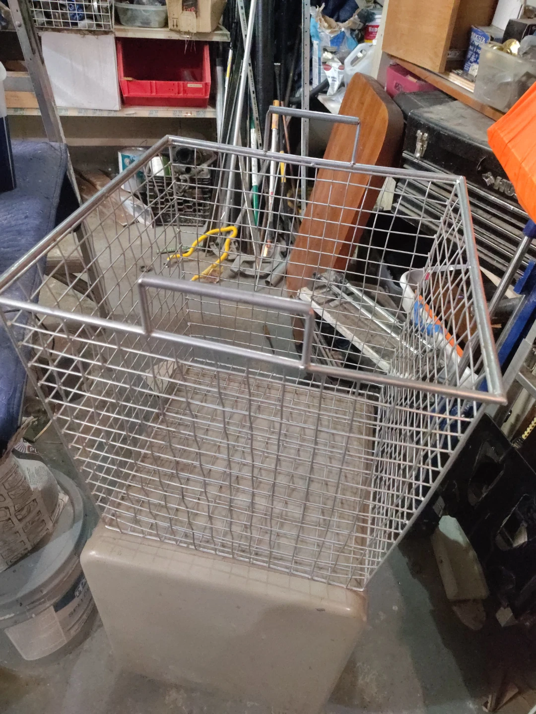 Wire Mesh Utility Basket with Handles