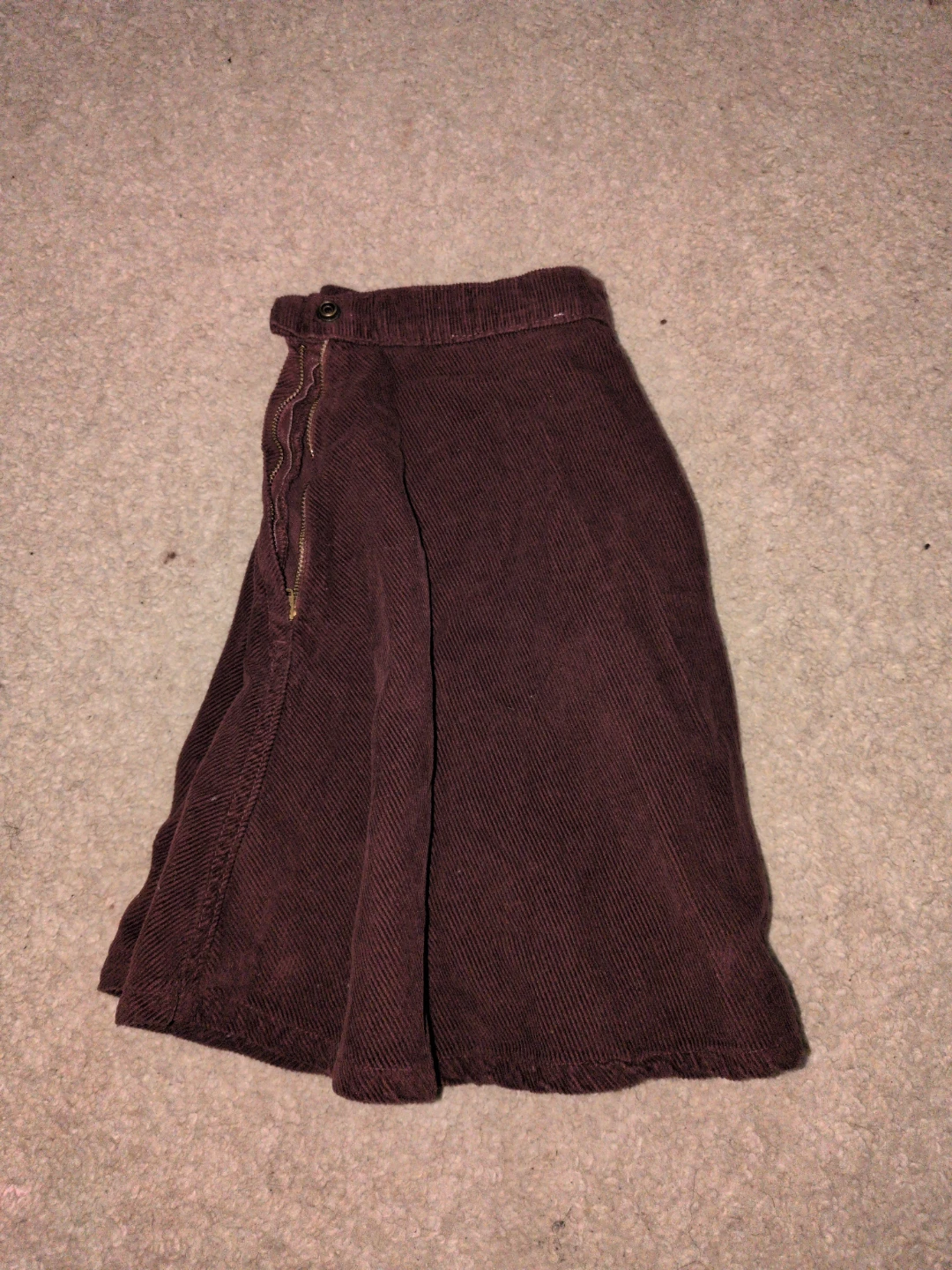American apparel Maroon Corduroy Skirt - photo 3