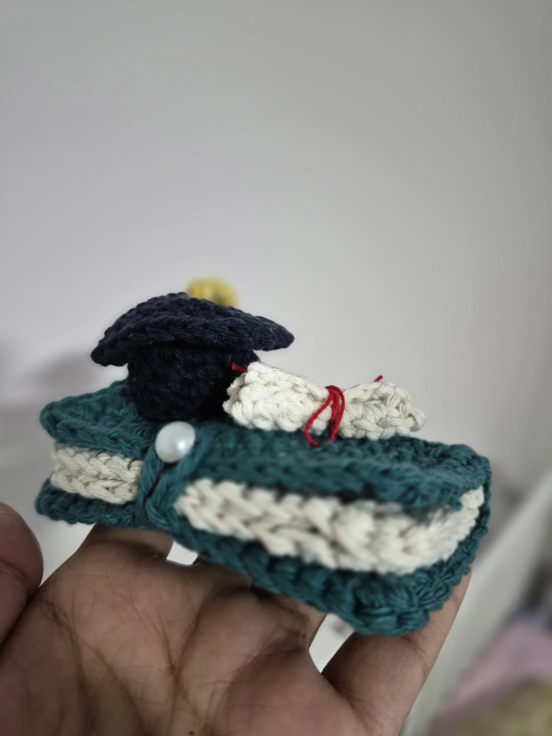 Crocheted Graduation Book Decoration - photo 3