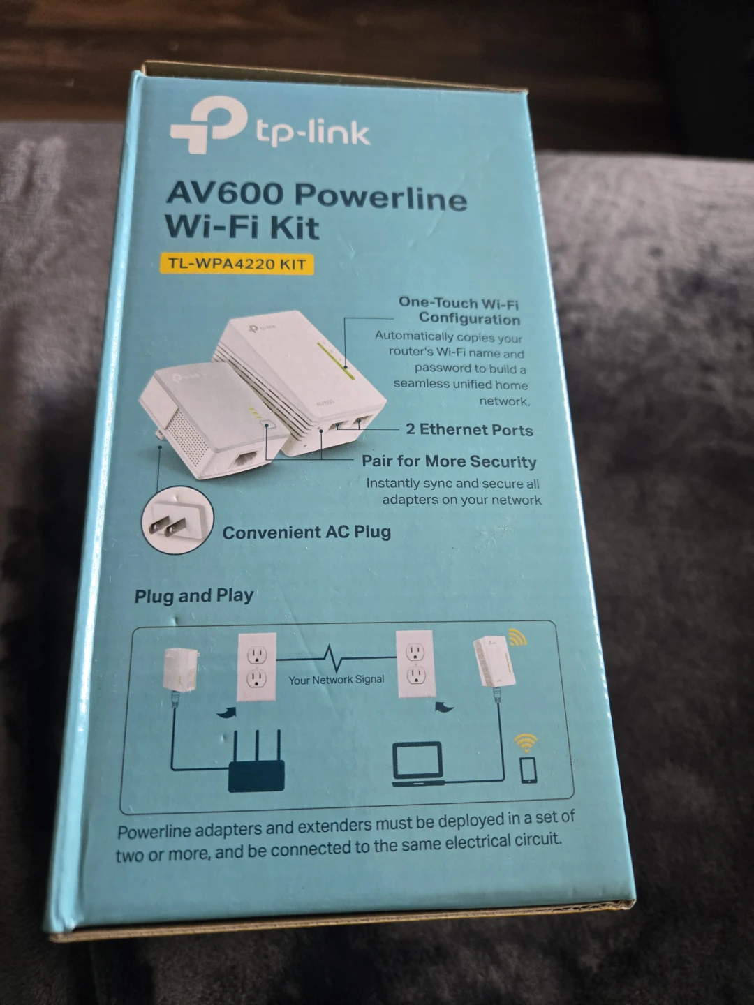 TP-Link AV600 Powerline Wi-Fi Kit TL-WPA4220 - photo 2