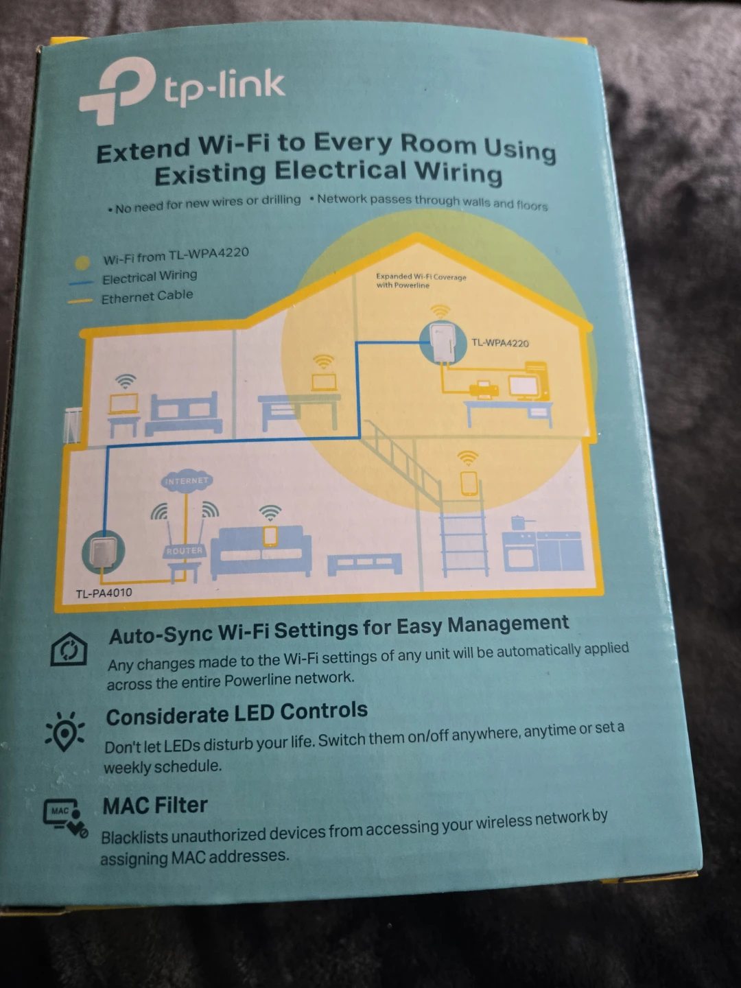 TP-Link AV600 Powerline Wi-Fi Kit TL-WPA4220 - photo 3