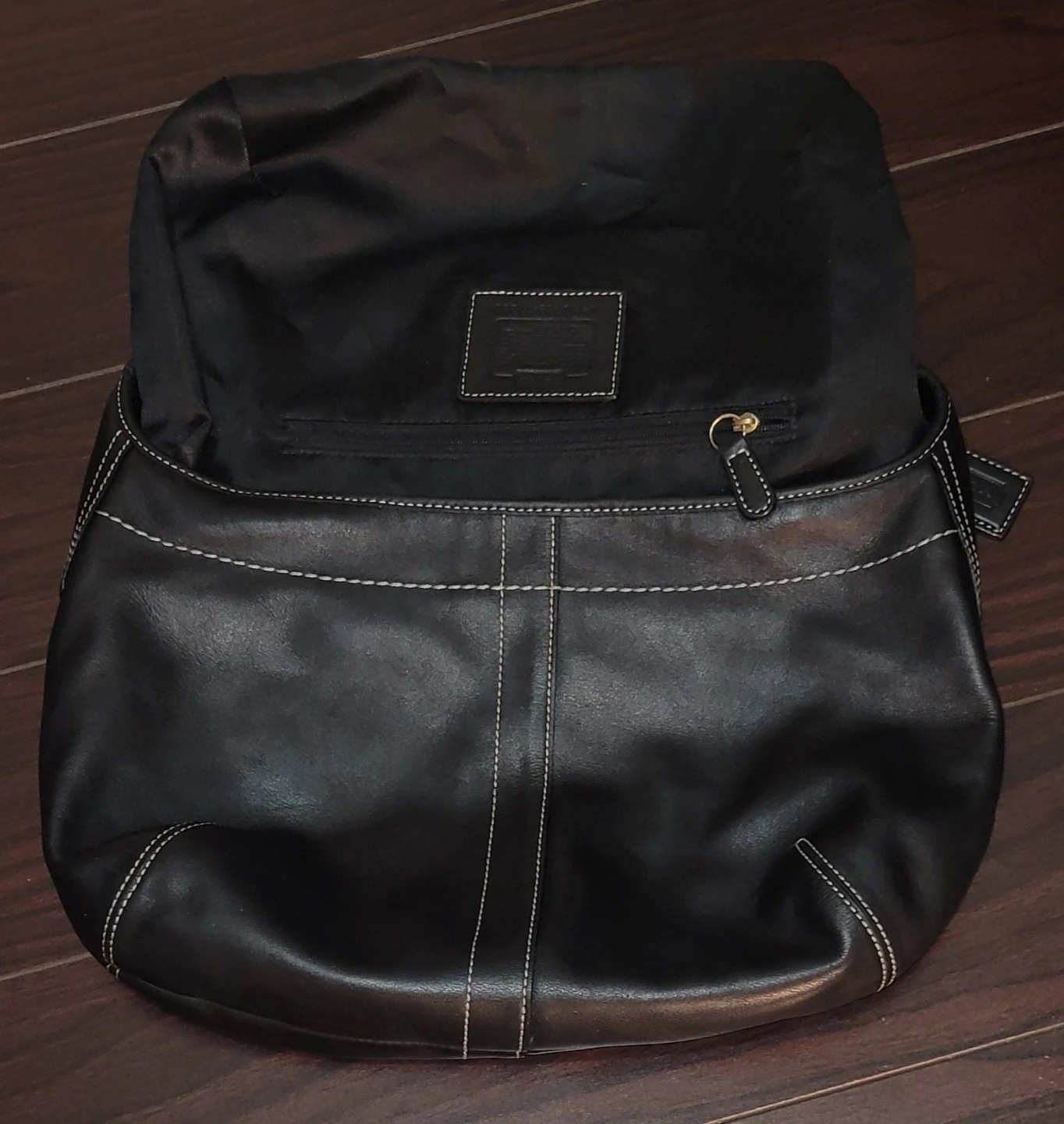 Coach Black Leather Hobo Handbag - photo 2