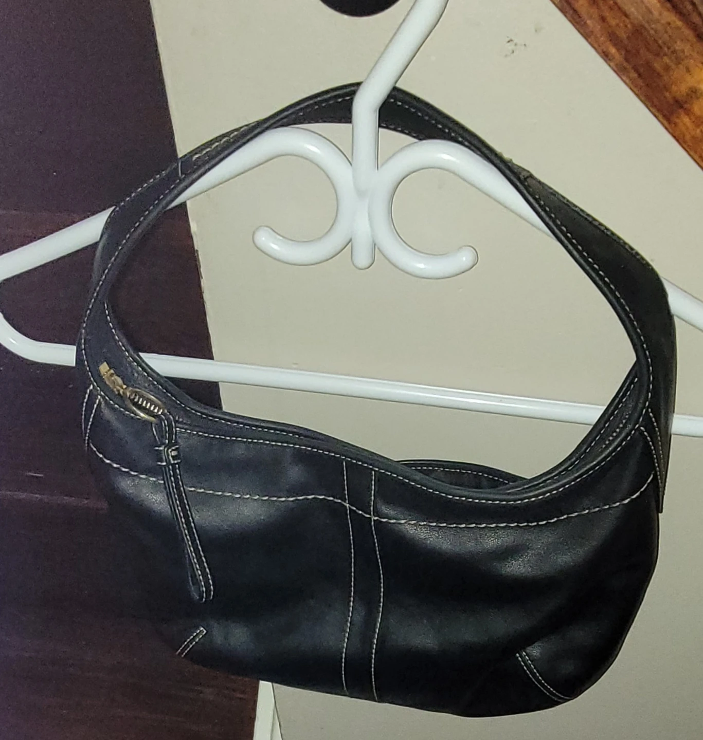 Coach Black Leather Hobo Handbag - photo 3