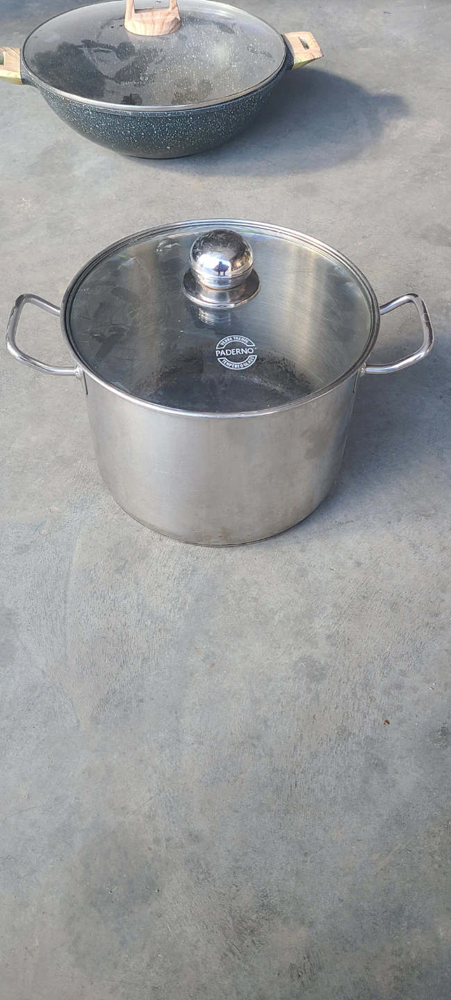 Large steel stockpot - photo 2