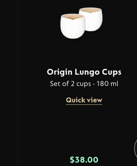 Nespresso Origin Lungo Cups Set of 2 - photo 4