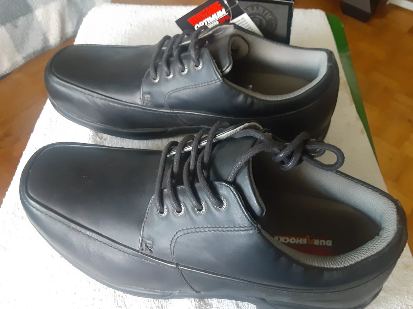 Wolverine Optimum Durashocks Black Leather Safety Shoes - photo 3
