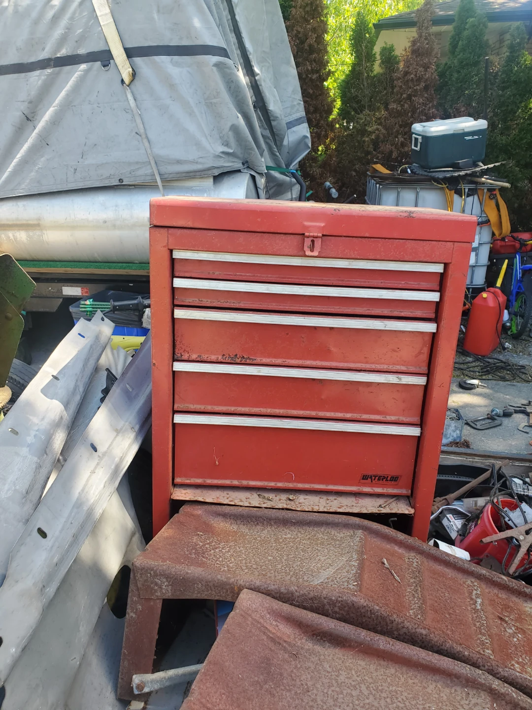 Waterloo Red 5-Drawer Tool Chest