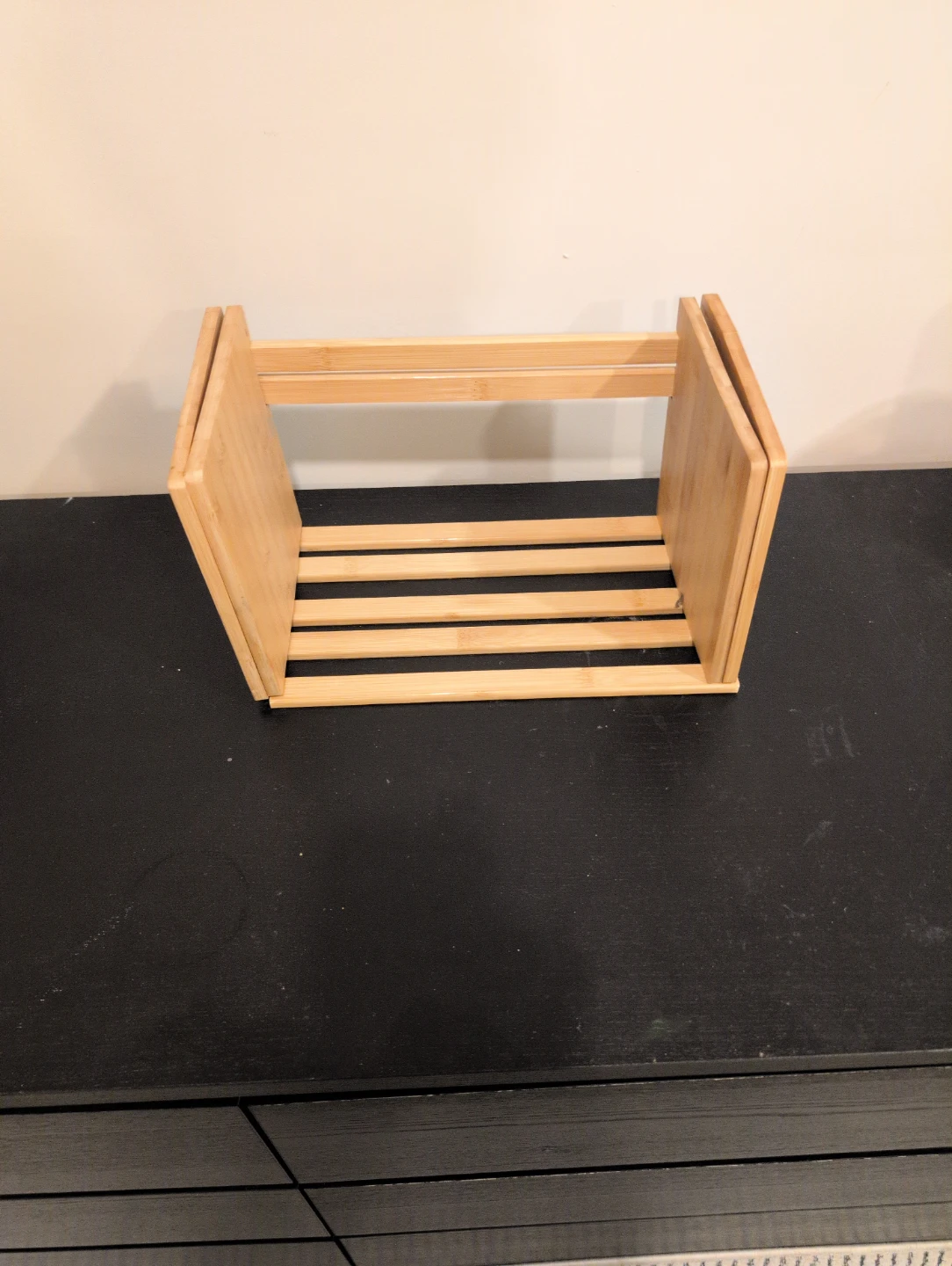 Bamboo Book Shelf Organizer