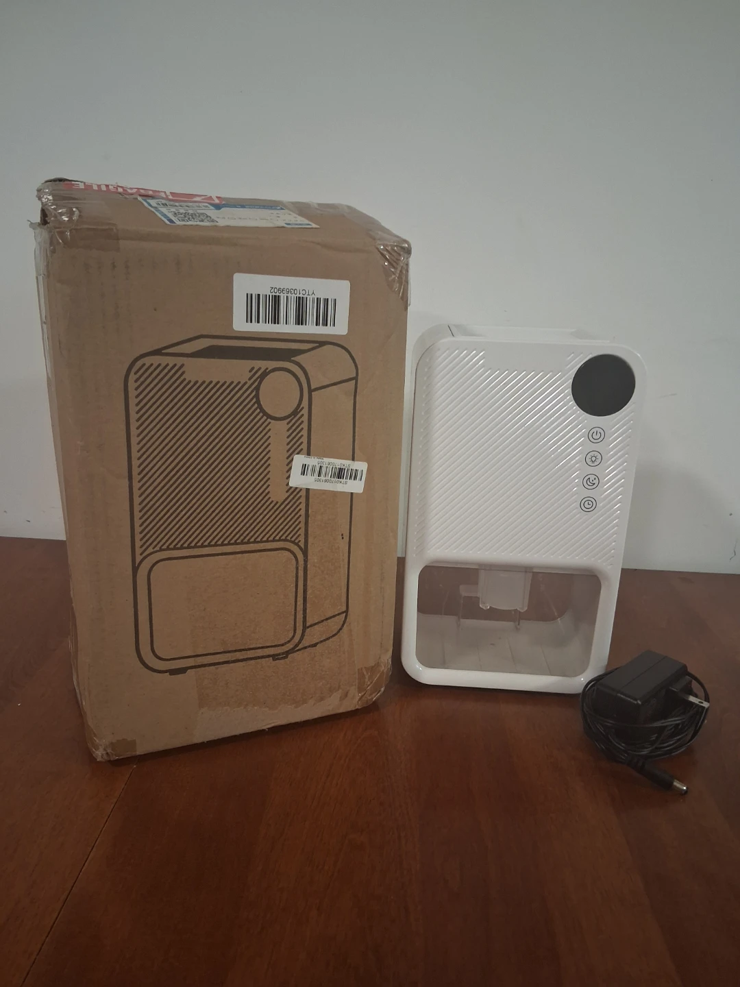 White compact dehumidifier