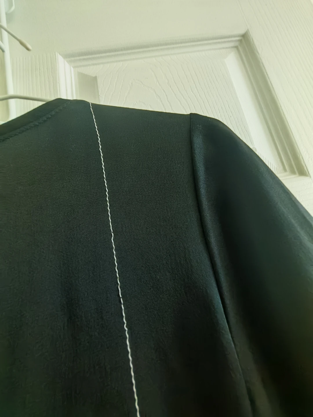 Black Blouse with White Stitching - photo 3