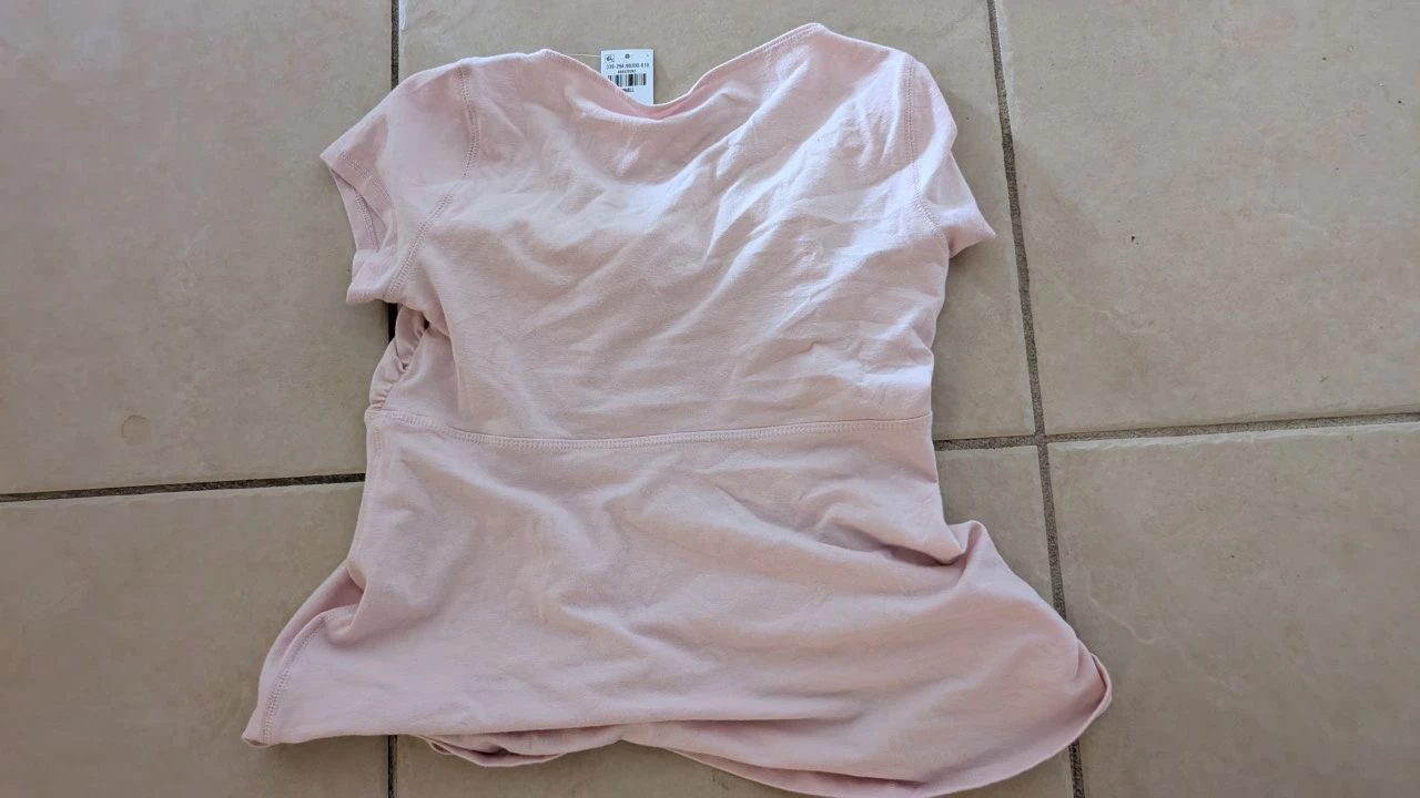 Hollister Pink Tie-Front T-Shirt size women's small - photo 3