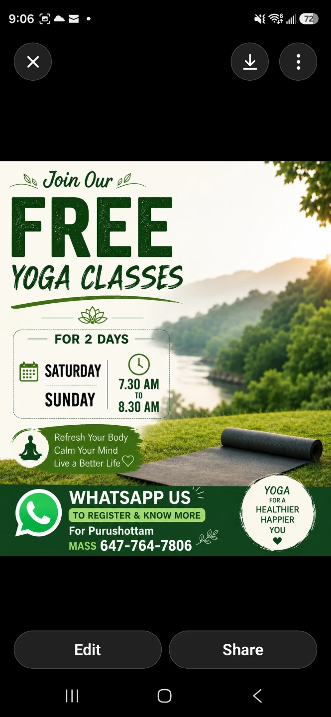 Free Yoga Classes - Saturday & Sunday