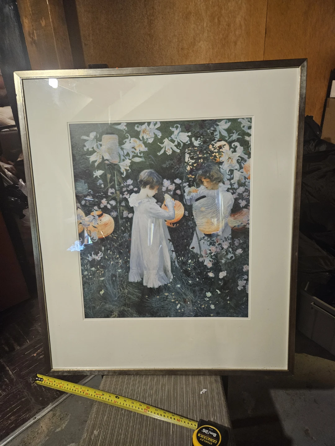 Framed Art Print - Children with Lanterns - photo 2