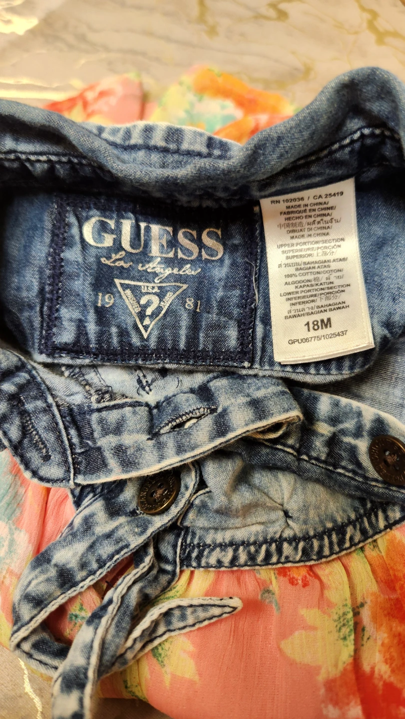 Guess Denim & Floral Dress - 18M - photo 3