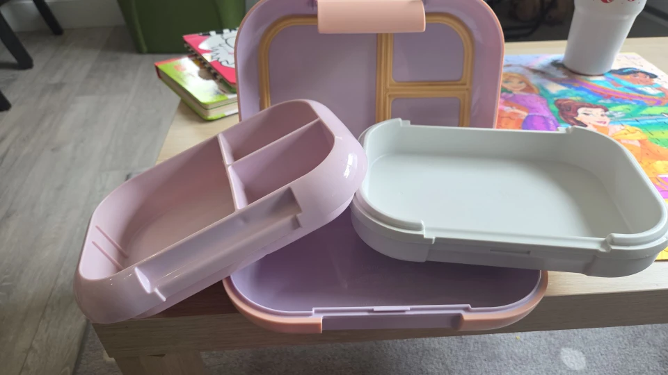 Green Stackable Lunch Container Set with Accessories - photo 3