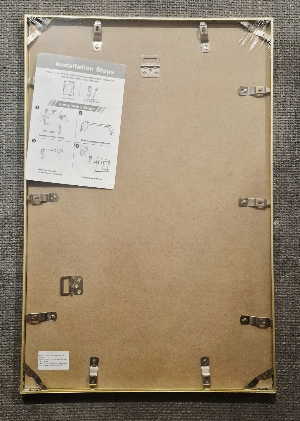 Gold Metal Picture Frame with Mat 16"×24" - photo 3