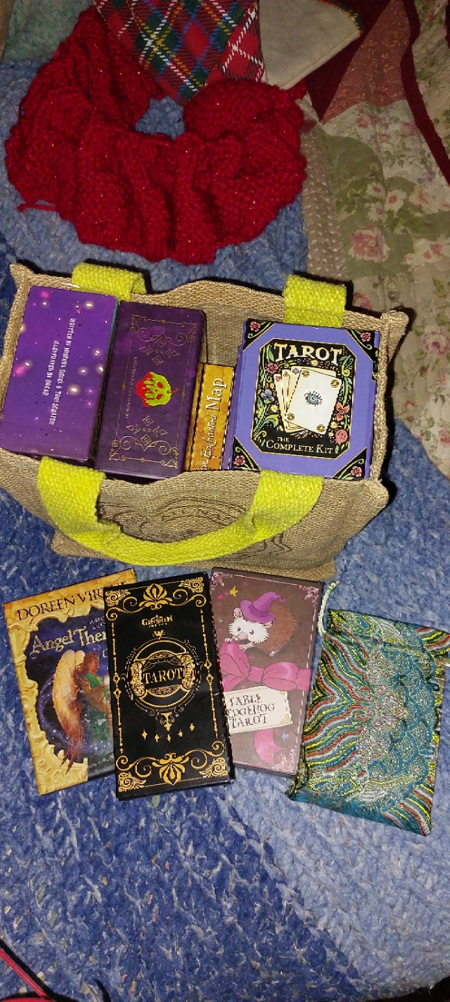 Various Tarot and Oracle decks