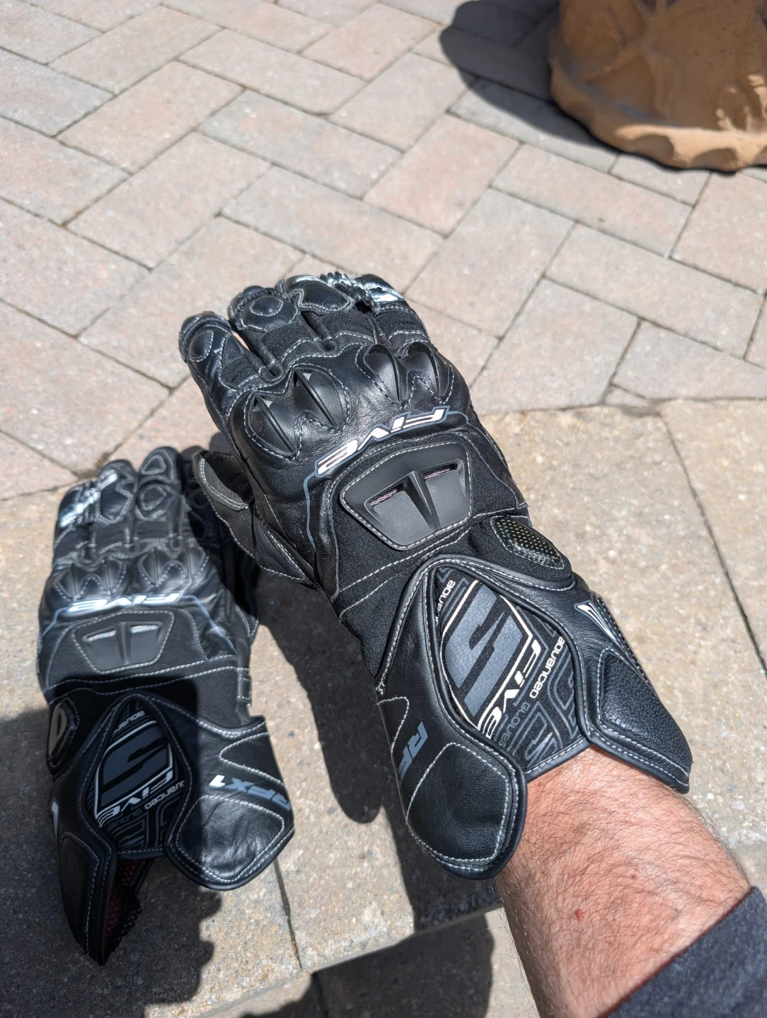 FIVE RFX1 Motorcycle Gloves black leather Men's XL