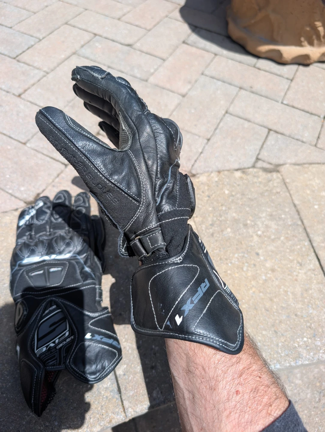 FIVE RFX1 Motorcycle Gloves black leather Men's XL - photo 3