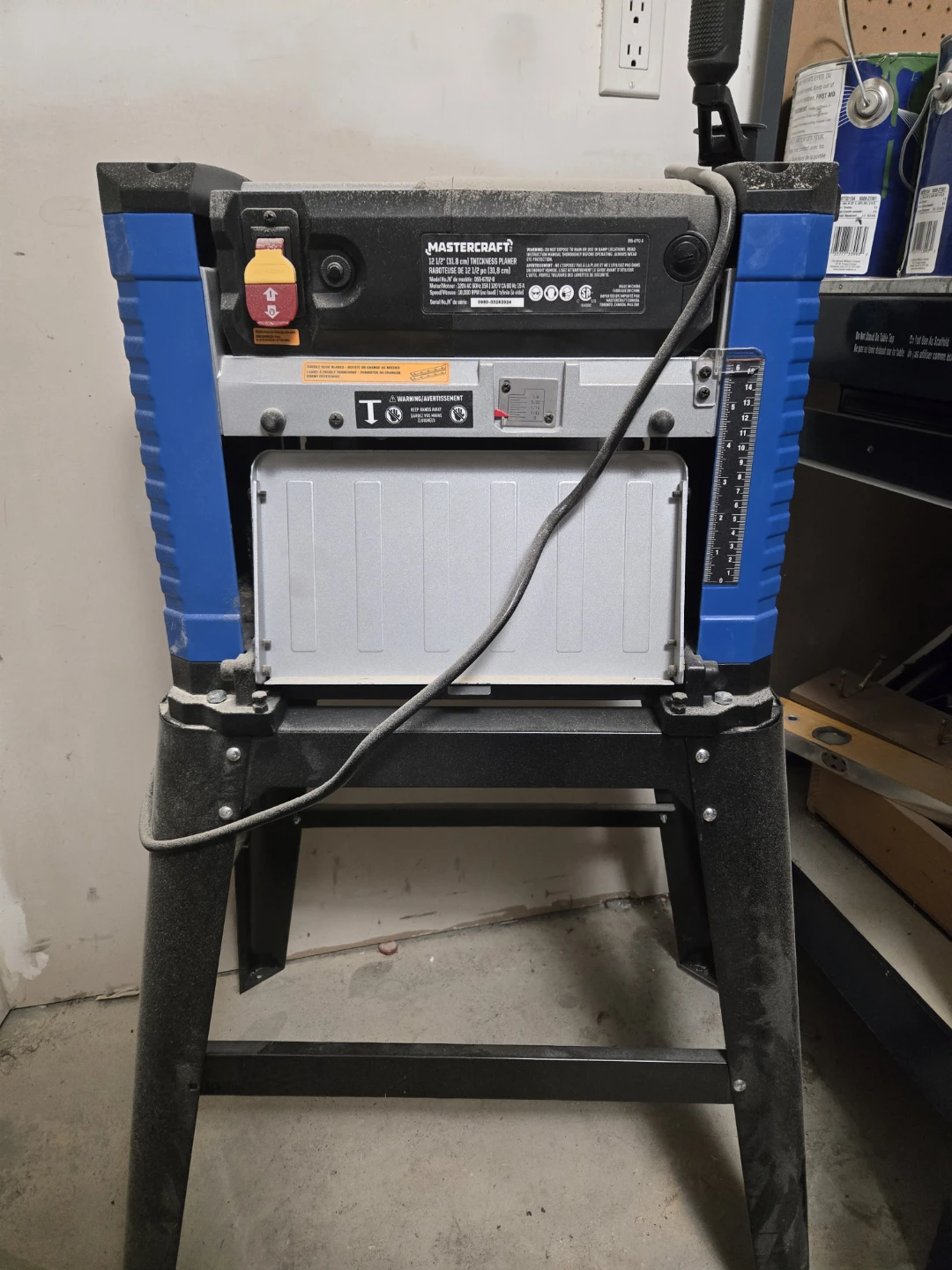 Mastercraft 12 1/2" Thickness Planer Model 055-6792-8