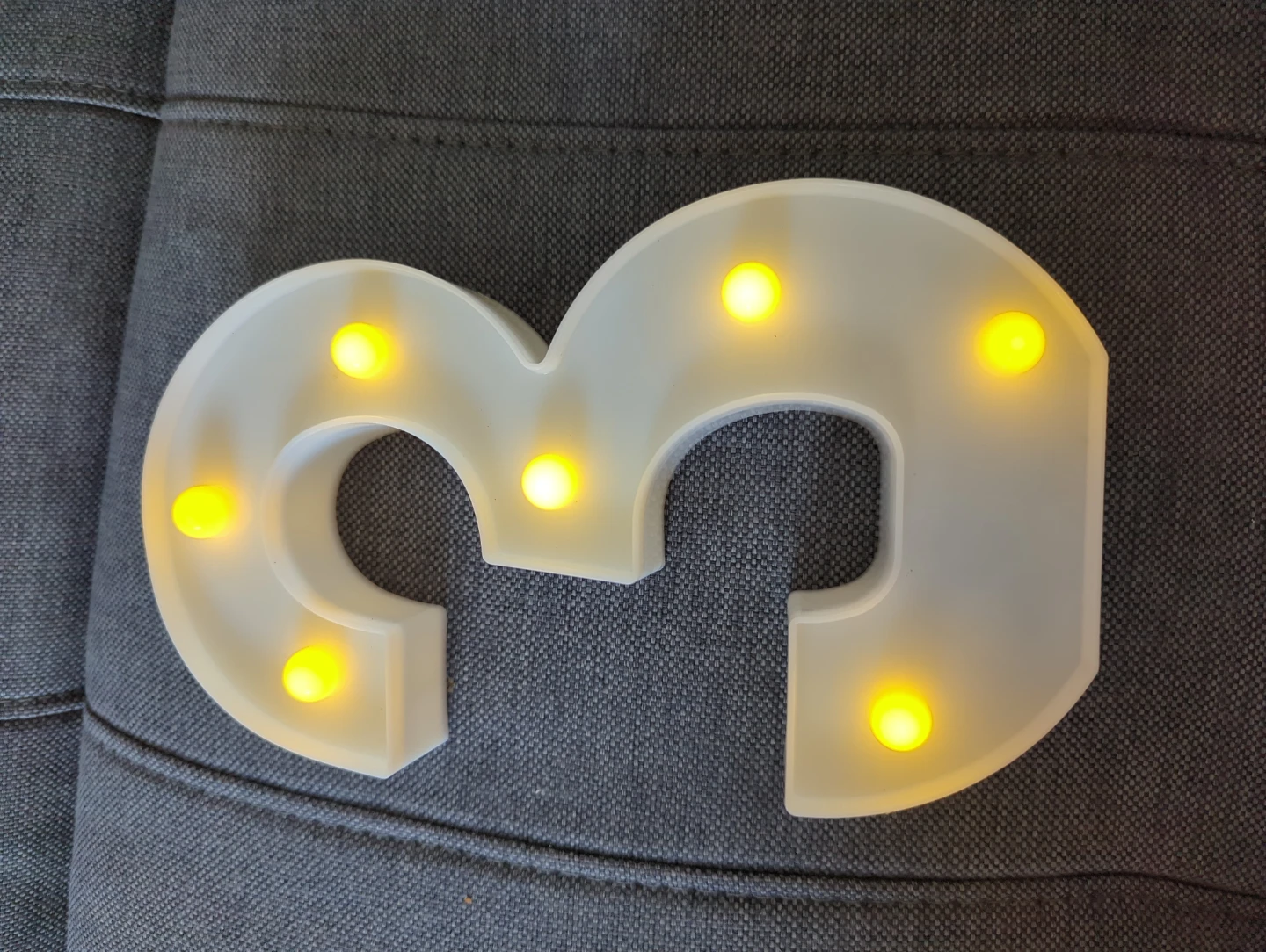Light-Up Number 3 Decor