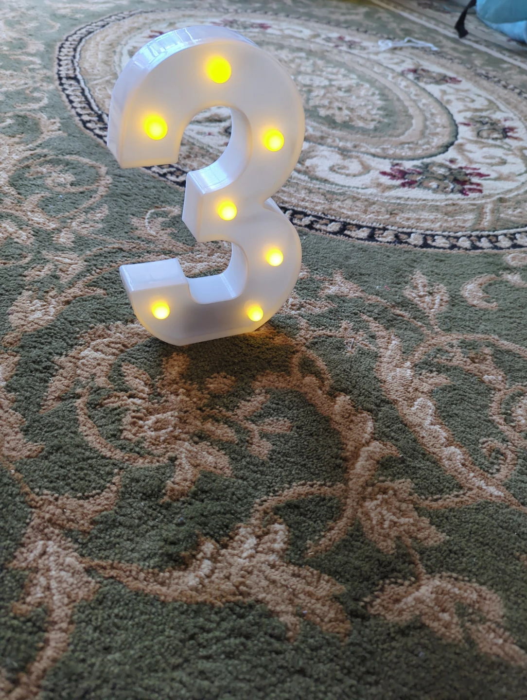 Light-Up Number 3 Decor - photo 2