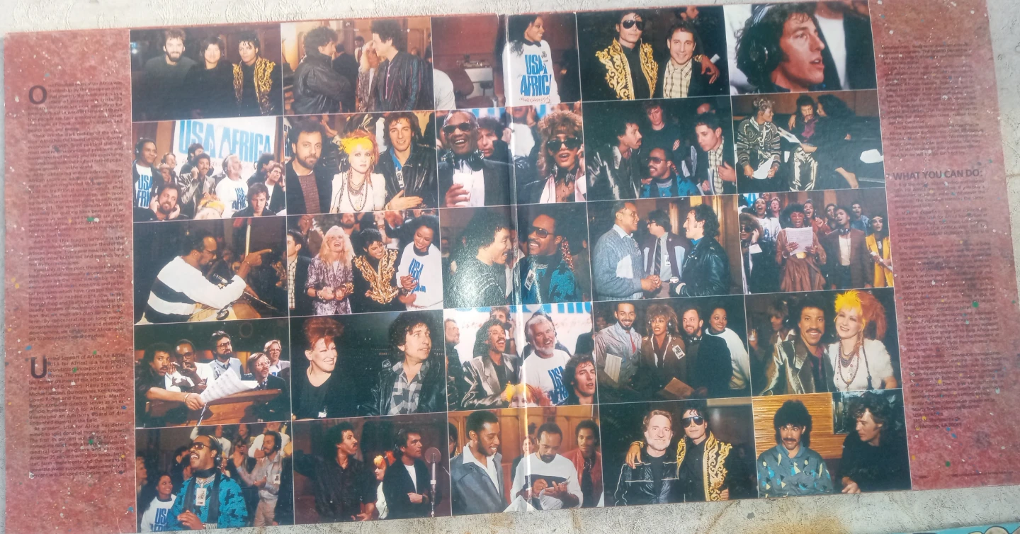 We Are The World USA for Africa Vinyl Record Album - photo 3