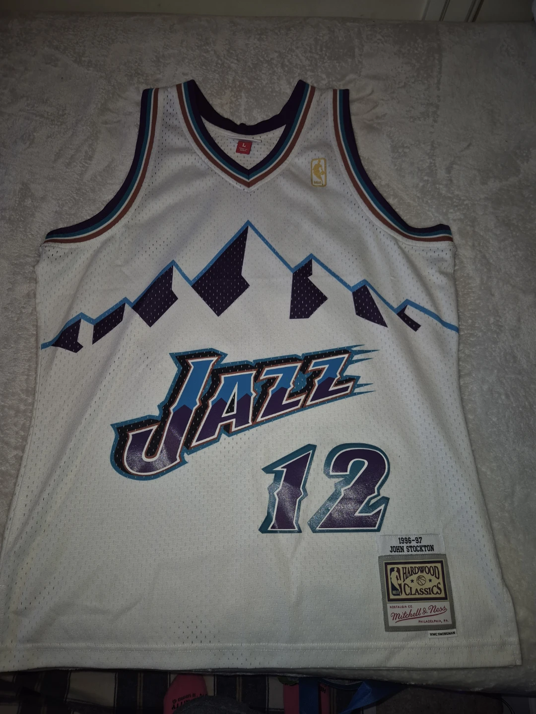 Mitchell & Ness John Stockton Utah Jazz Jersey Size L