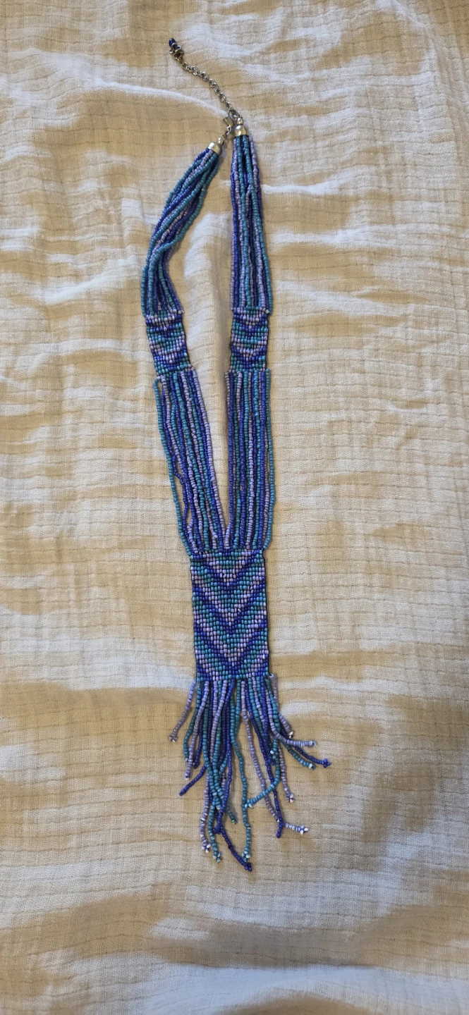 Blue Beaded Necklace
