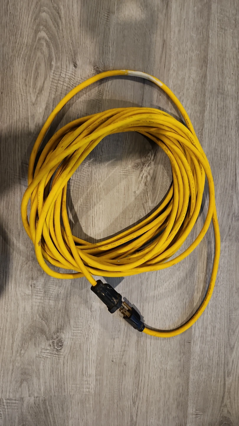 Heavy-Duty Contractor Grade Outdoor Extension Cord – Yellow 50ft