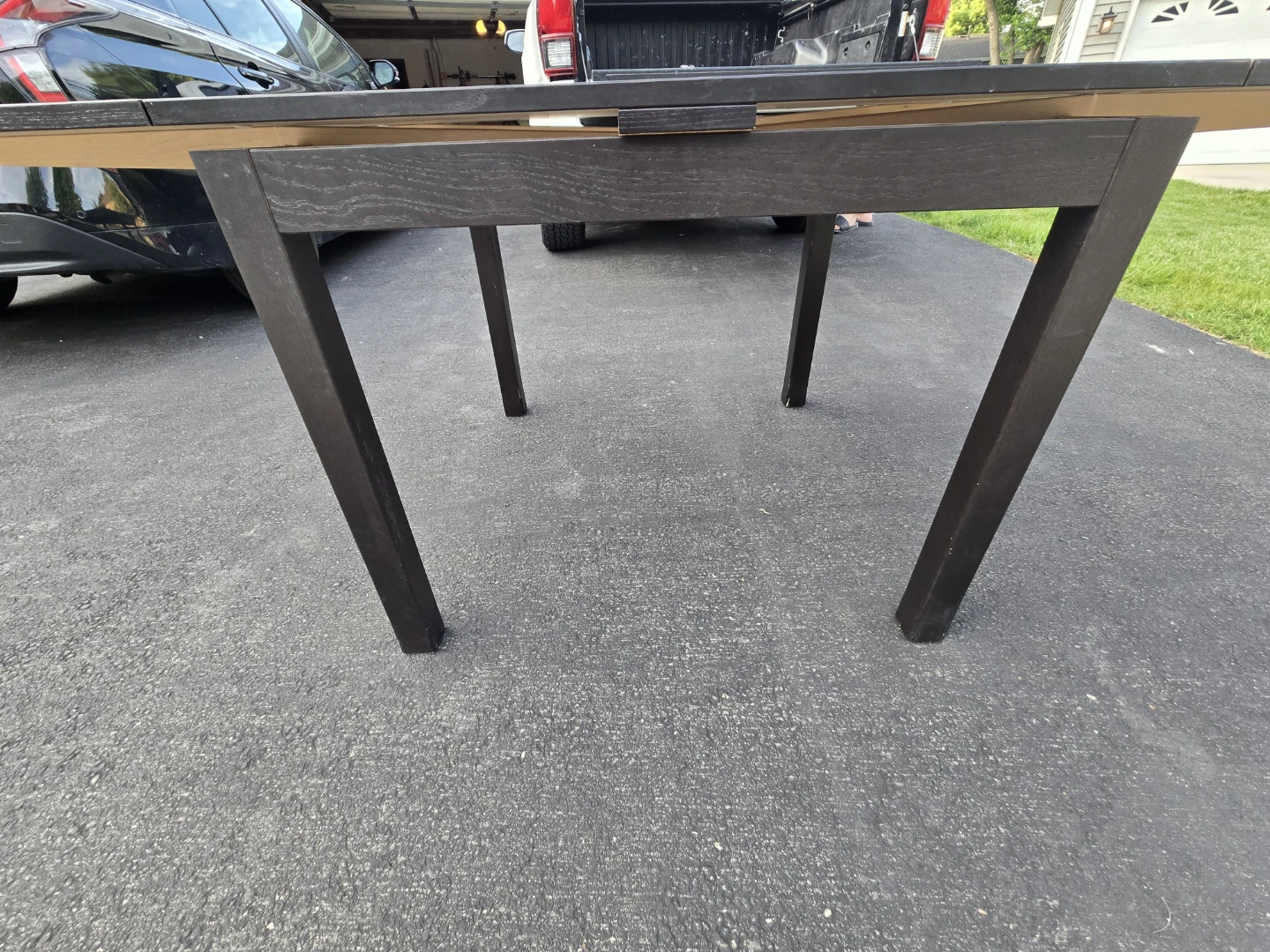 Black Drop Leaf Dining Table - photo 4