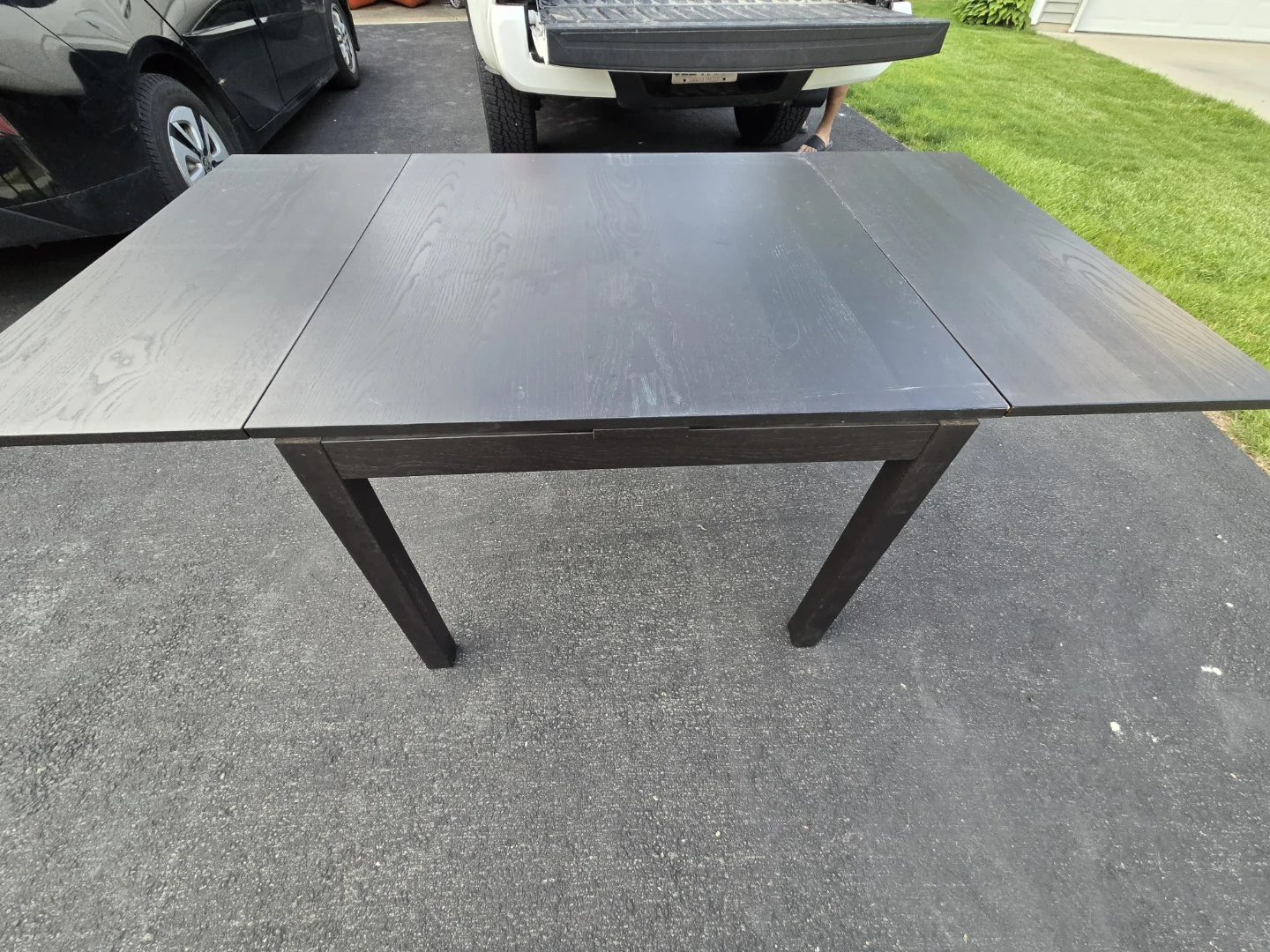 Black Drop Leaf Dining Table - photo 5