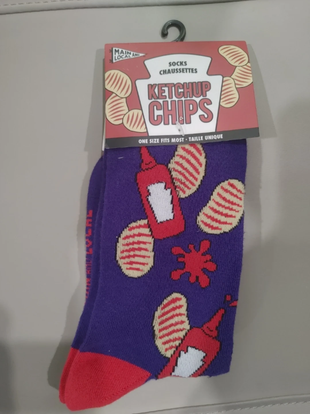 ⚽BRAND NEW ICONIC KETCHUP CHIPS SOCKS ONE SIZE