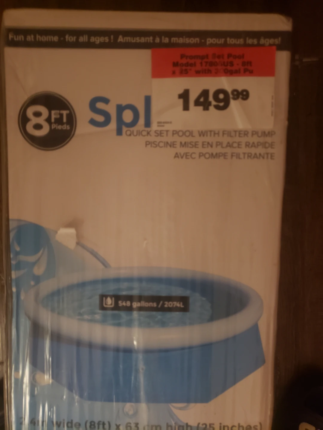 Splash Aboveground Swimming Pool - 8ft - photo 3