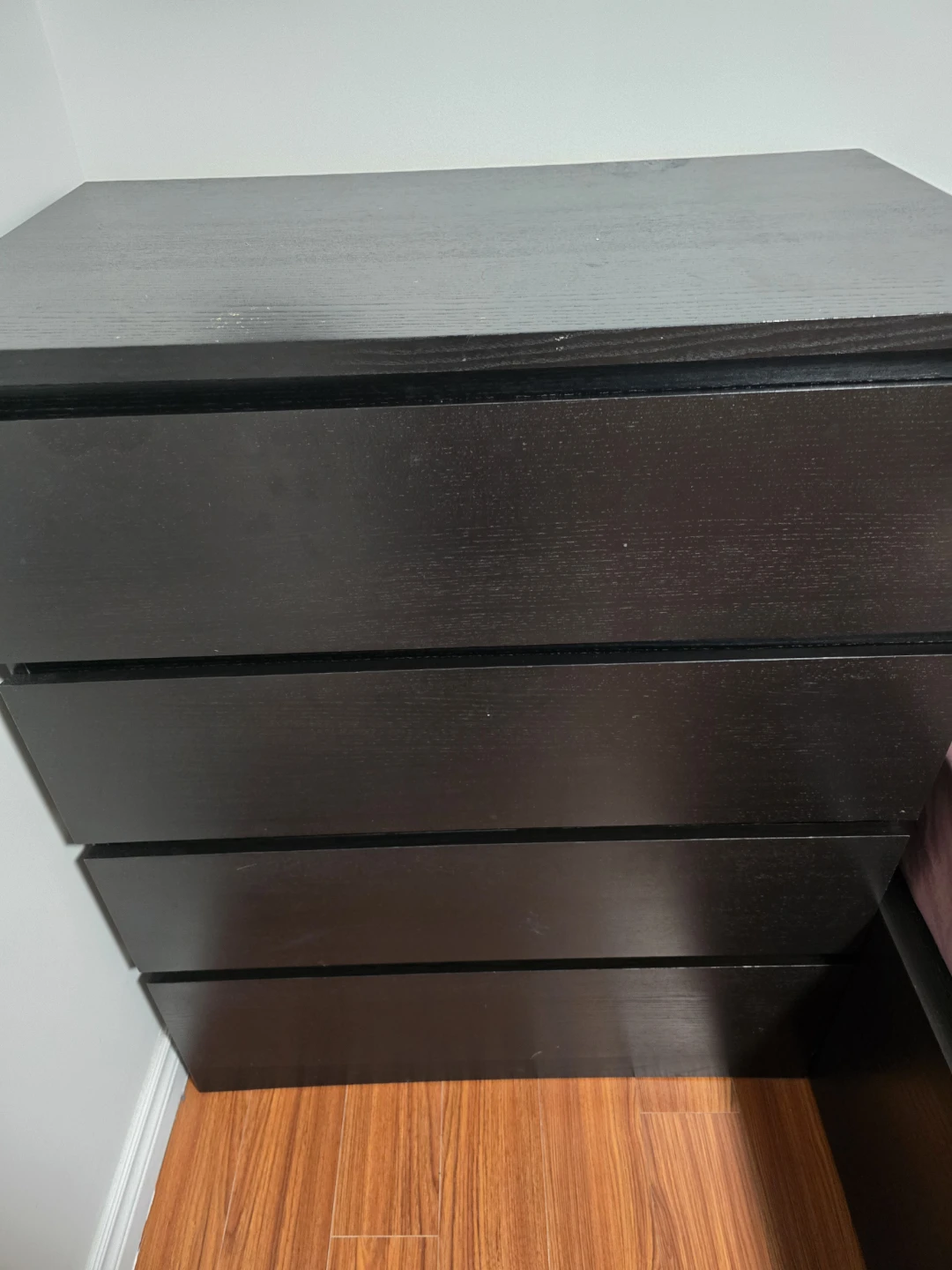 Ikea Dark Brown 4-Drawer Dresser