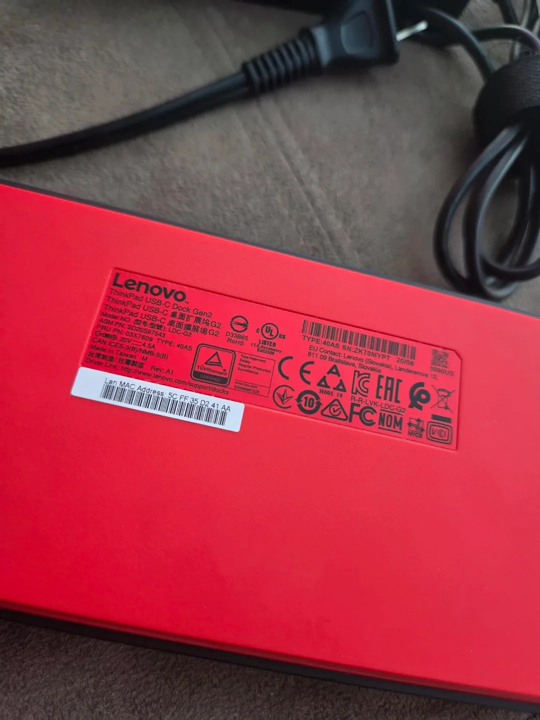 Lenovo ThinkPad USB-C Dock Gen2 - photo 4