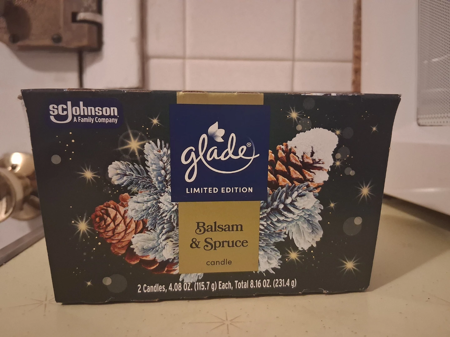 Glade Balsam & Spruce Limited Edition Candles (2 Pack)